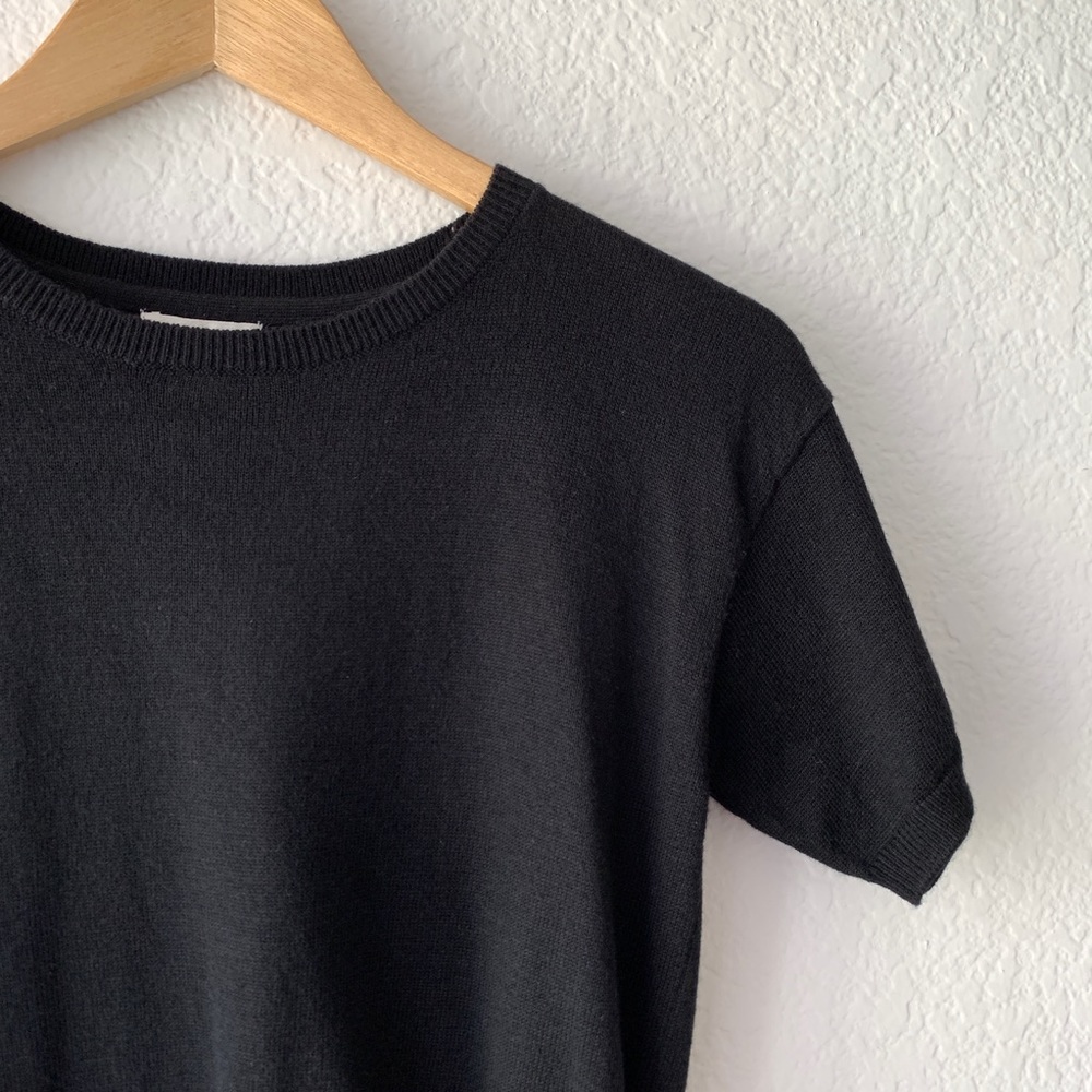 Forever 21 Black Crew Neck Knit Crop Top - Picture 4 of 8